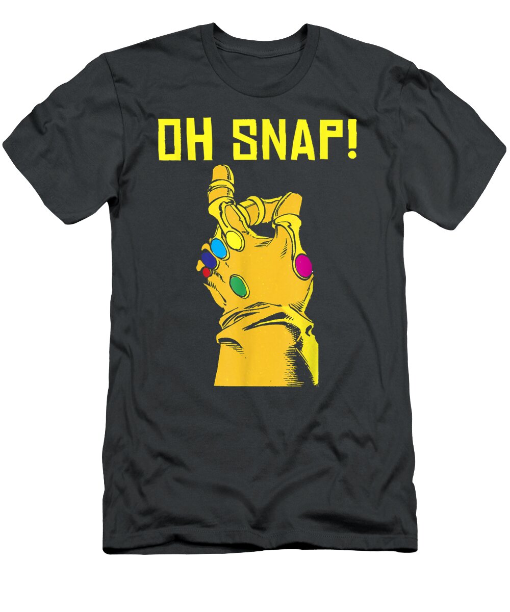 Marvel Thanos Infinity Gauntlet Oh Snap Graphic Oreon Alya T-Shirt