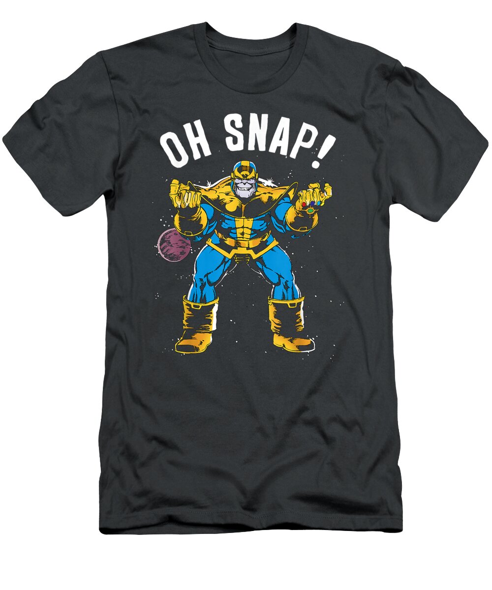 Marvel Thanos Space Oh Snap Retro Comic Style Lindak Khols T-Shirt