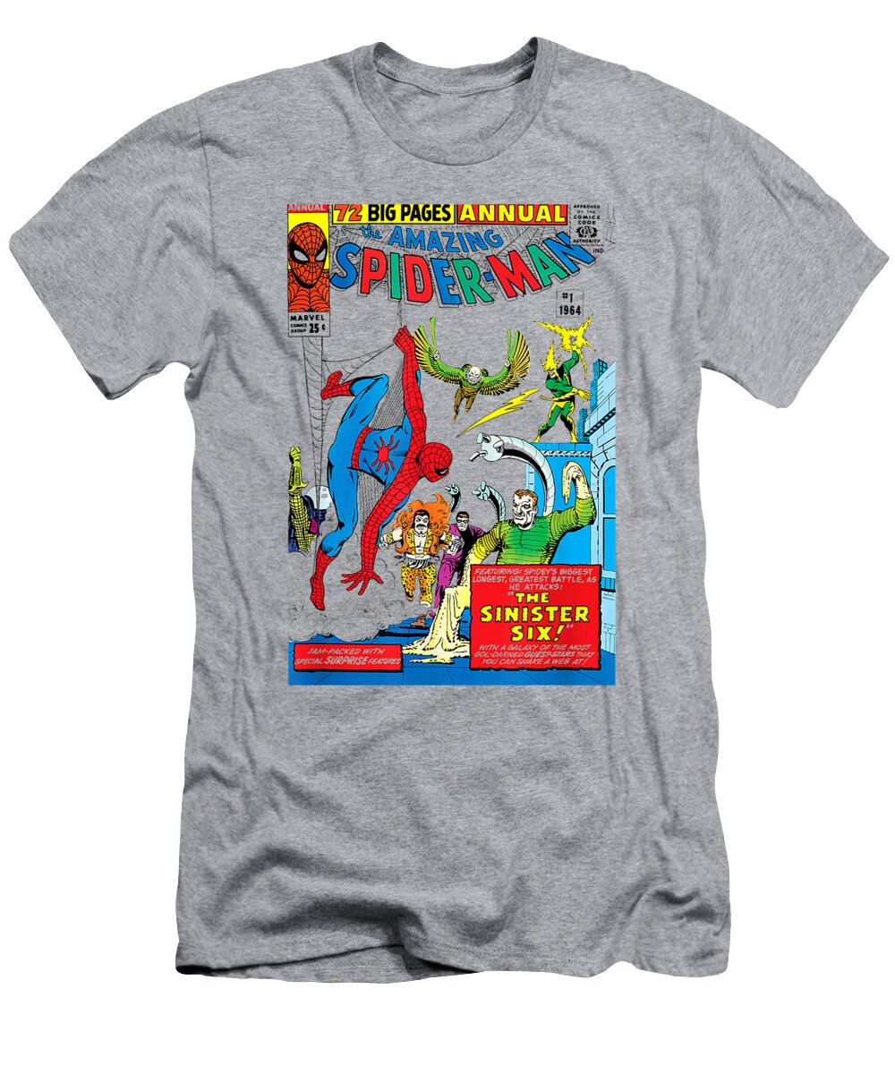 Marvel the Amazing Spiderman Retro Comic the Sinister Six1 Sanzij Uendj T-Shirt