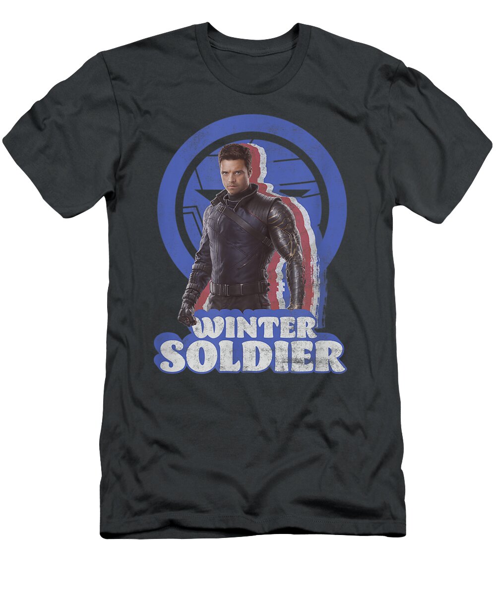 Marvel the Falcon and the Winteroldier Bucky Retro Armaan Maggie T-Shirt