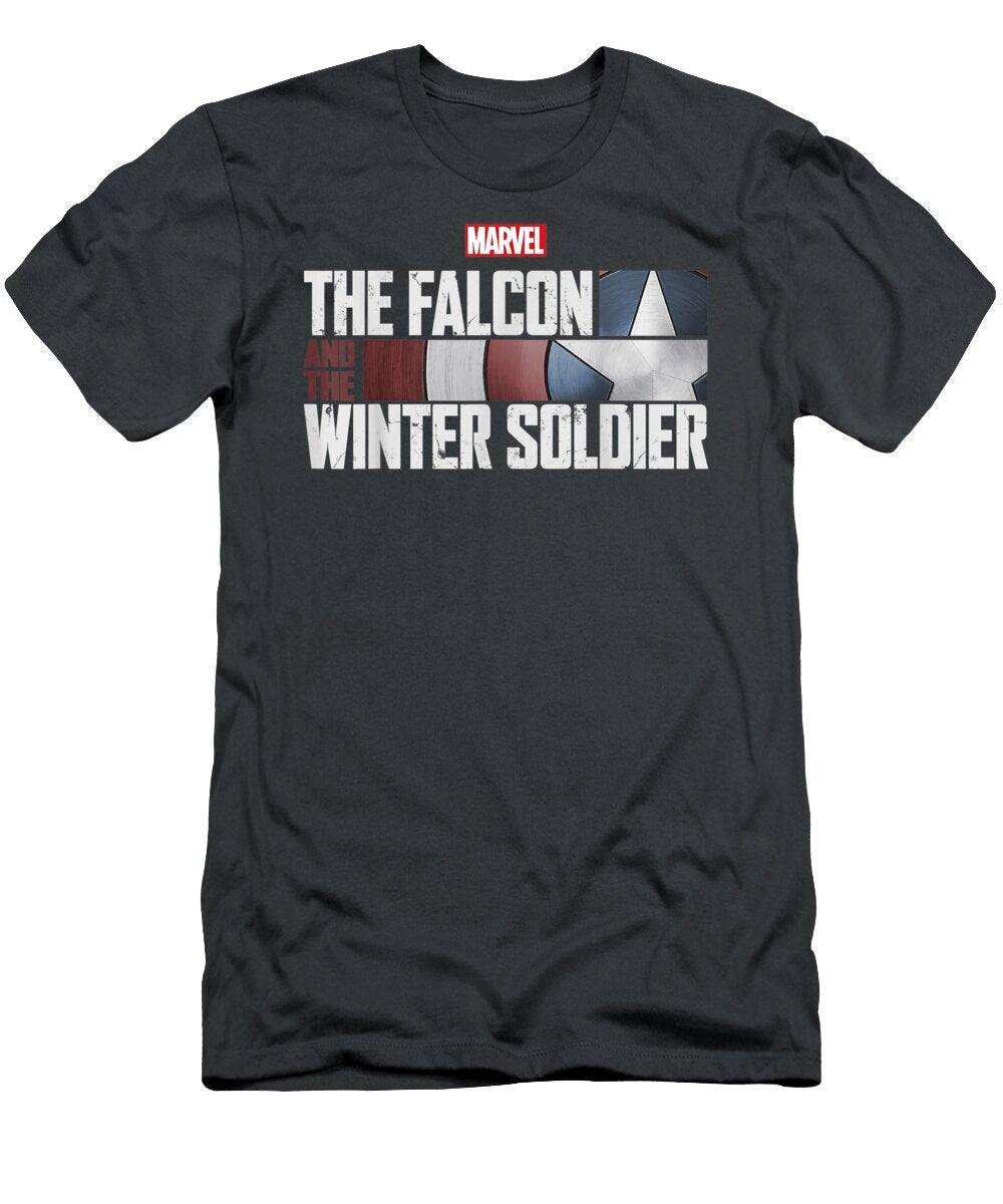 Marvel the Falcon and the Winteroldierhield Logo Hugo Mischa T-Shirt