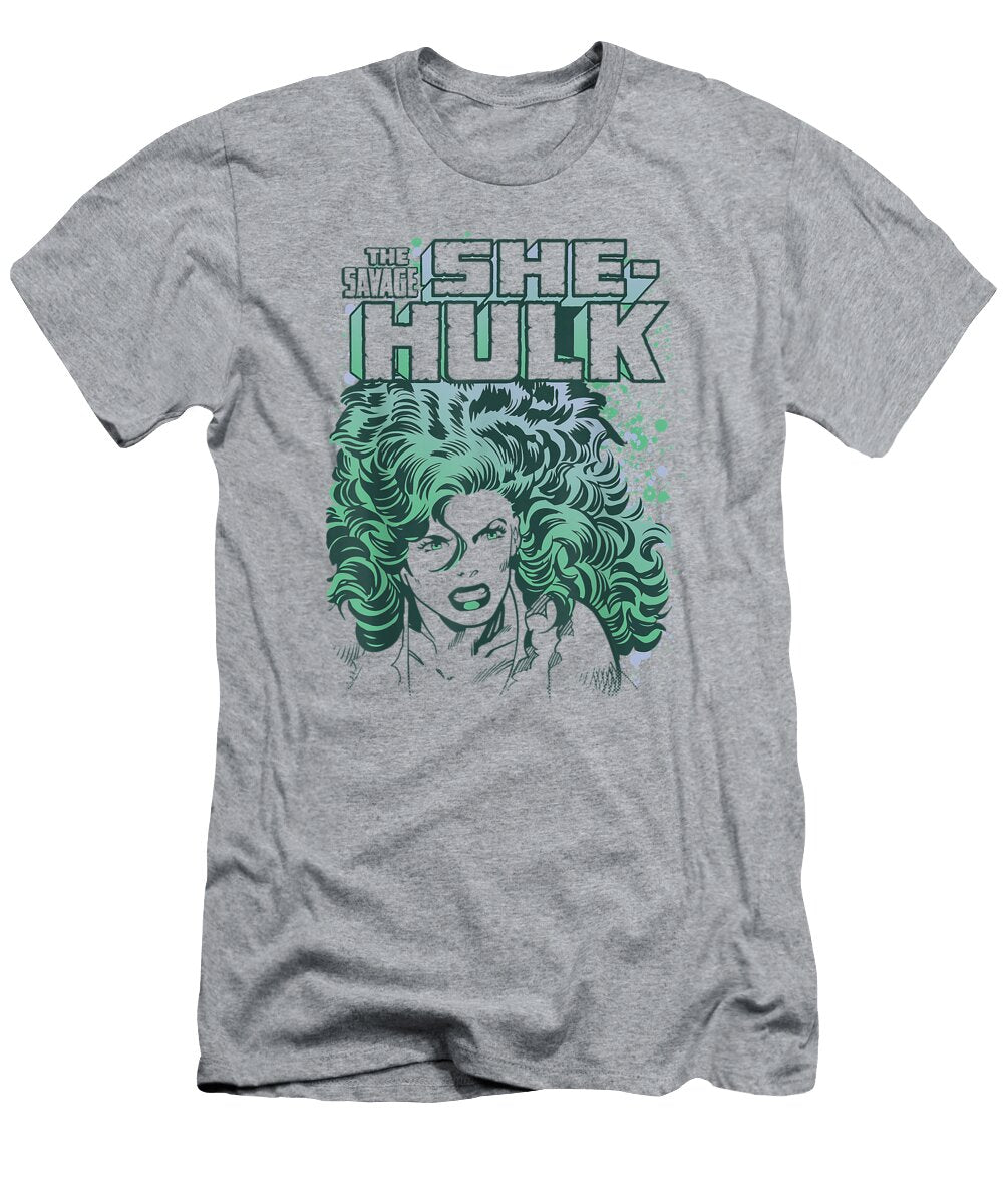 Marvel Theavagehehulk Colorful Retro Portrait Nola Lucinda T-Shirt