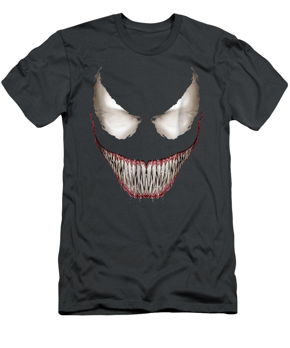 Marvel Venom Big Face Grin Halloween Costume Graphic Allym Negan T-Shirt