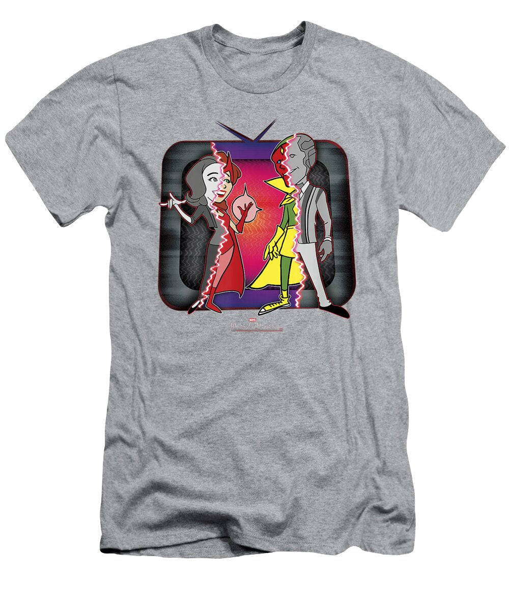 Marvel Wandavision Halloween Retro Cartoon Glitch Nola Lucinda T-Shirt