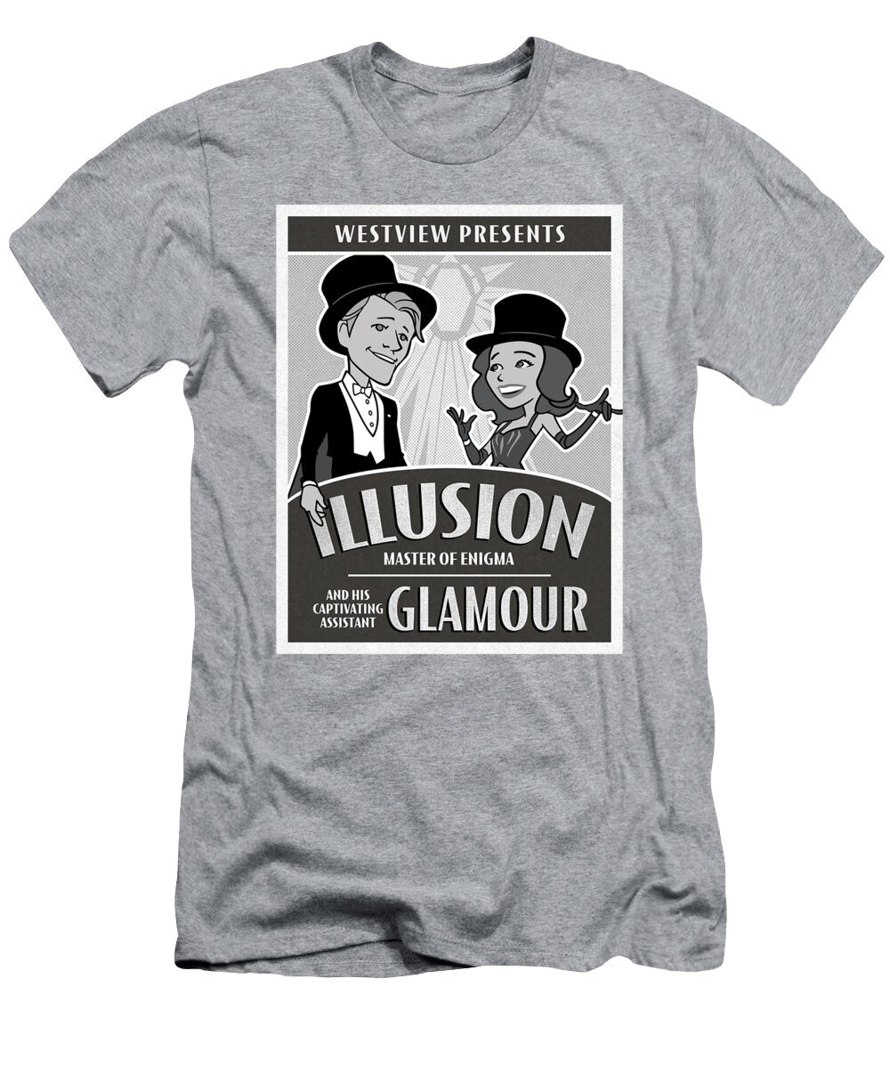 Marvel Wandavision Westview Presents Retro Magician Poster Kingsl Edenro T-Shirt