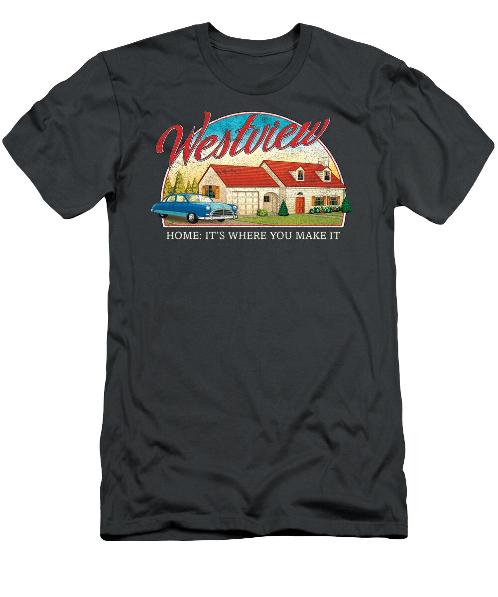 Marvel Wandavision Westview Retro Calebj Keisar T-Shirt