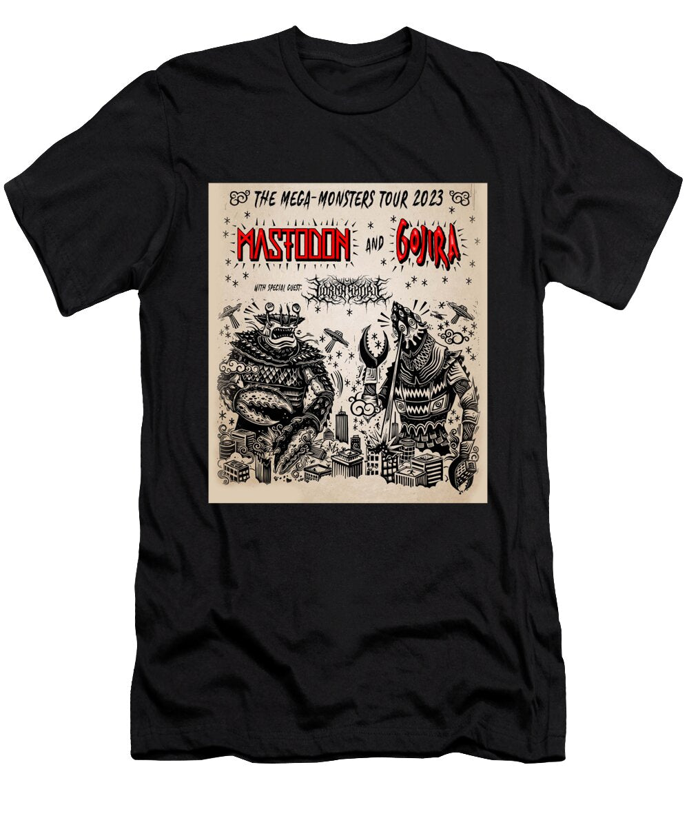 Mastodon and Gojira the Mega Monster Tour 2023 Iy22 Indah Yose T-Shirt
