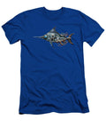 Mechanical Blue Swordfish Circuit Board Assemblage Marian Voicu T-Shirt