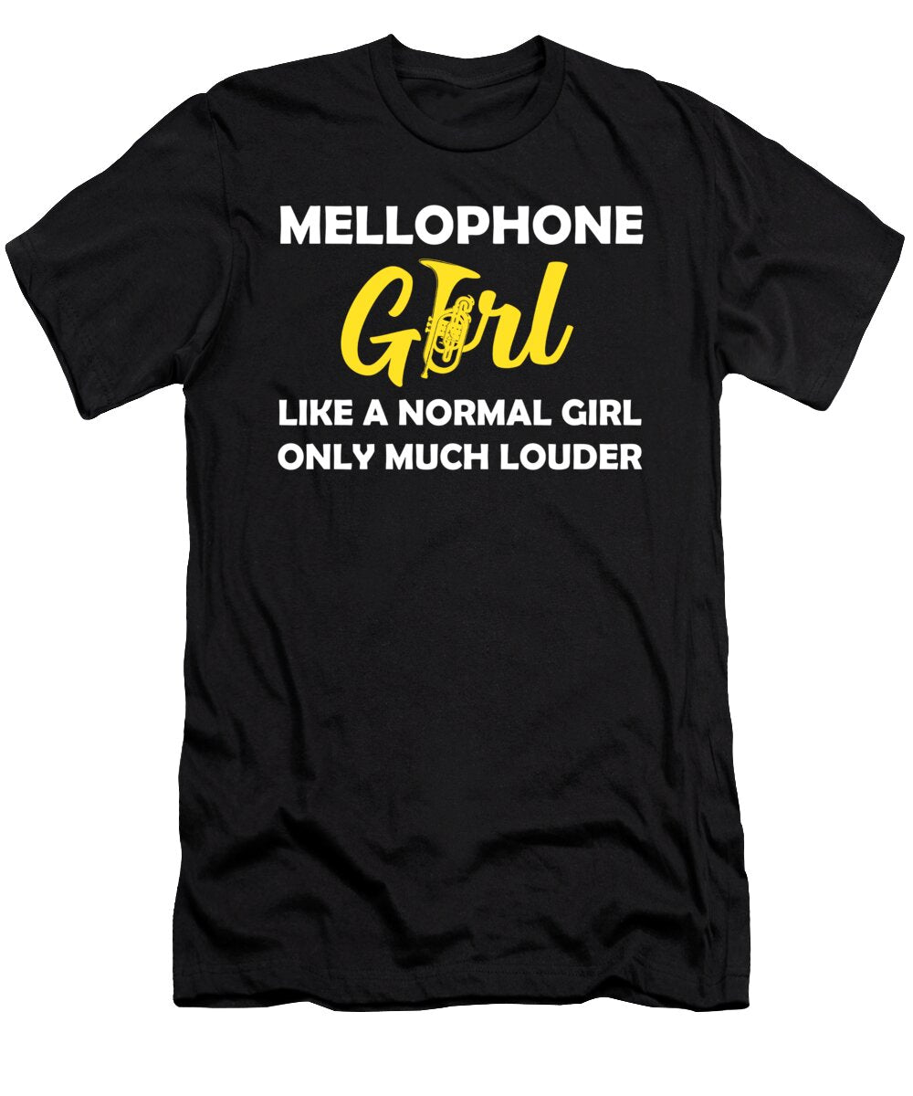 Mellophone Girl Brass Instrument Music Lover Musician Graphic Jacob Hughes T-Shirt