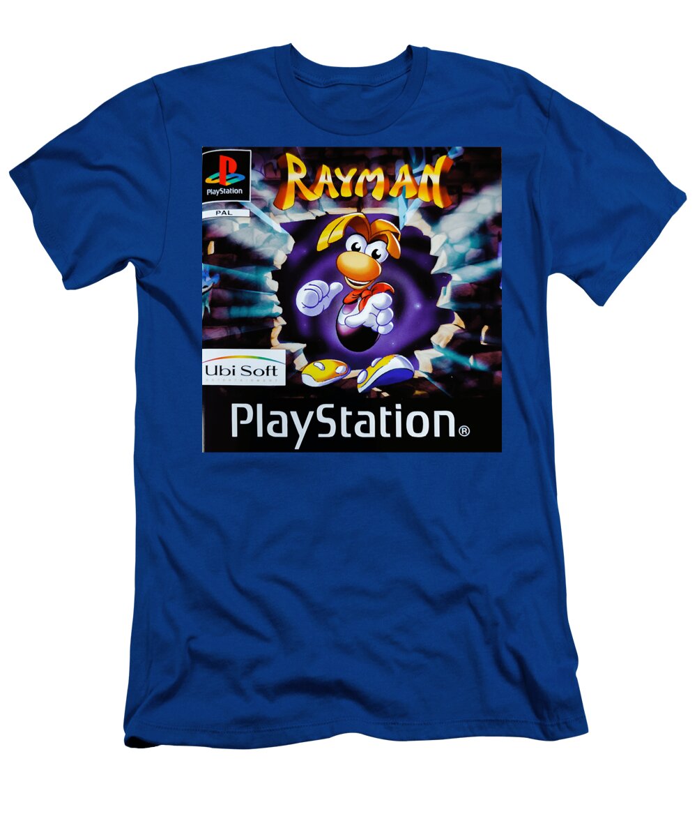 Mens Funny Ps1 Rayman Game Douxie Grimo T-Shirt
