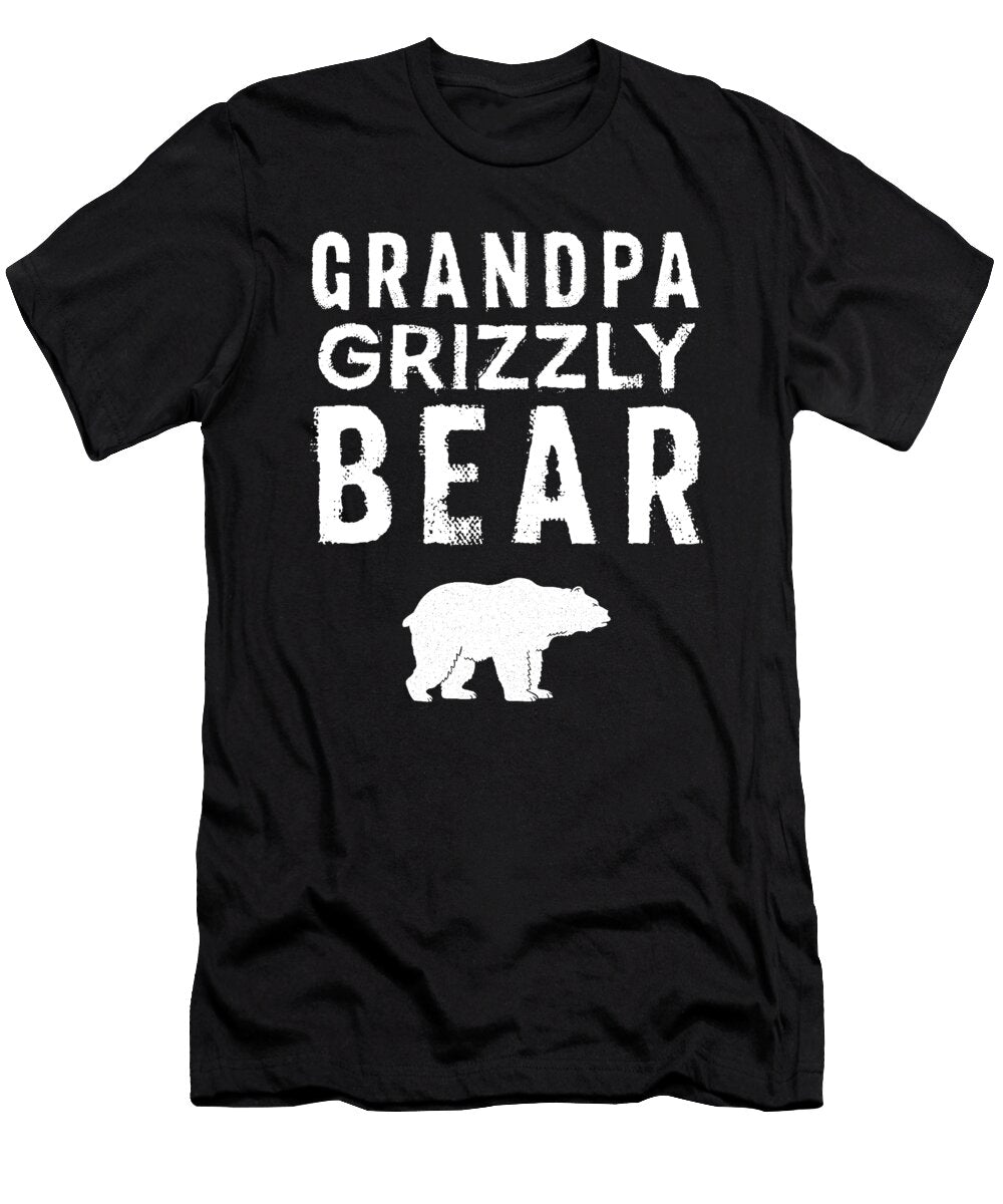 Mens Grandpa Grizzly Bear Design Gift for Grandpa Noirty Designs T-Shirt