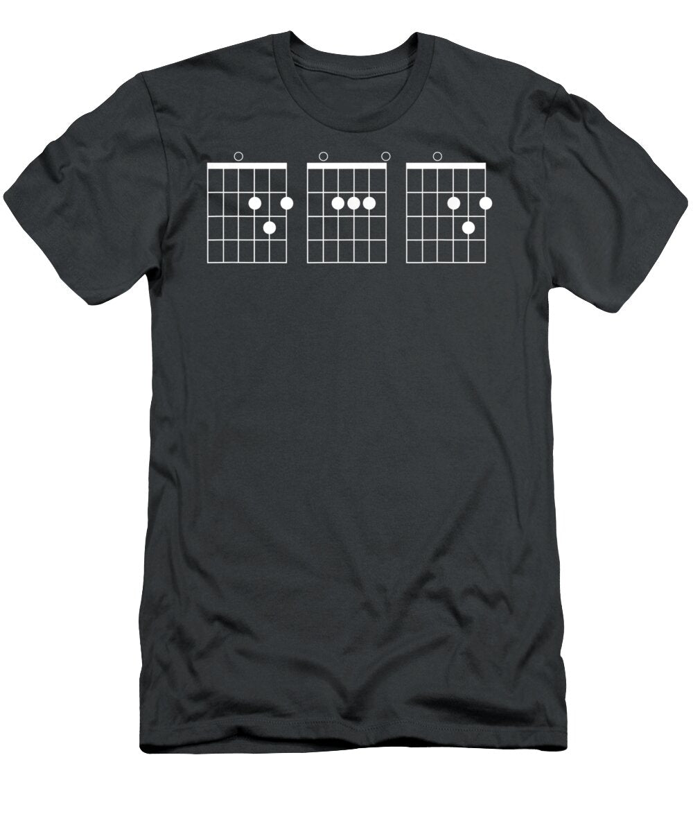 Mens Guitar Chord Dad Fathers Day Danny Waverl T-Shirt