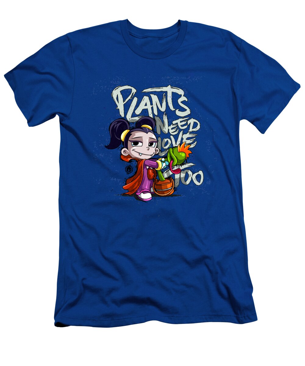 Mens Womens Dracula Twins Plants Need Love Too Official Merchandise Douxie Grimo T-Shirt