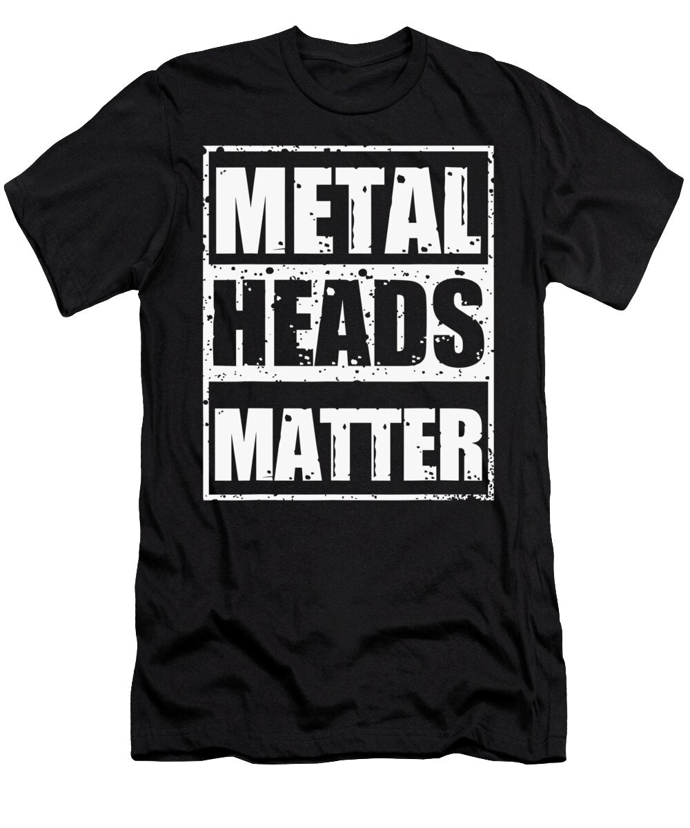 Metalheads Matter Heavy Mano Cornuta Bassist Rock 1 T-Shirt