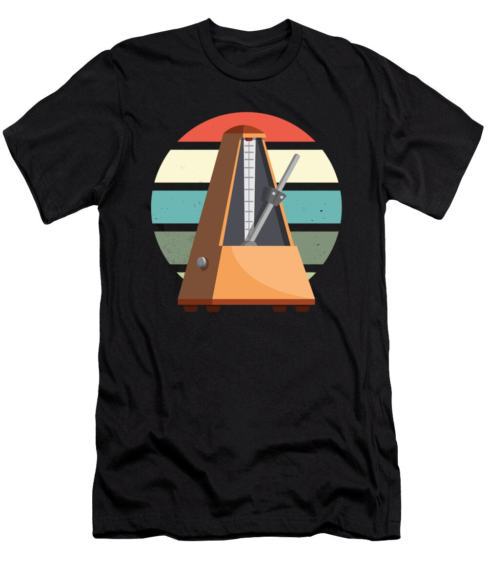 Metronome Retro Musician Music Piano Player Pianist Gift Thomas Larch T-Shirt
