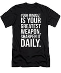 Mindset Is Your Weapon Gym Hustle Success Motivational Matthew Chan T-Shirt