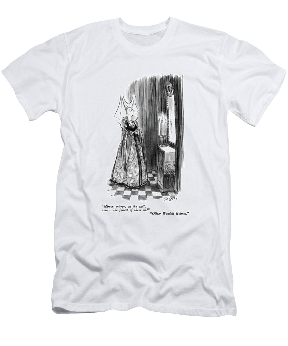 Mirror Mirror on the Wall Who Is the Fairest Charles Saxon T-Shirt