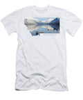 Montana Stepping Stones to Solitude Whispering Peaks Photography T-Shirt