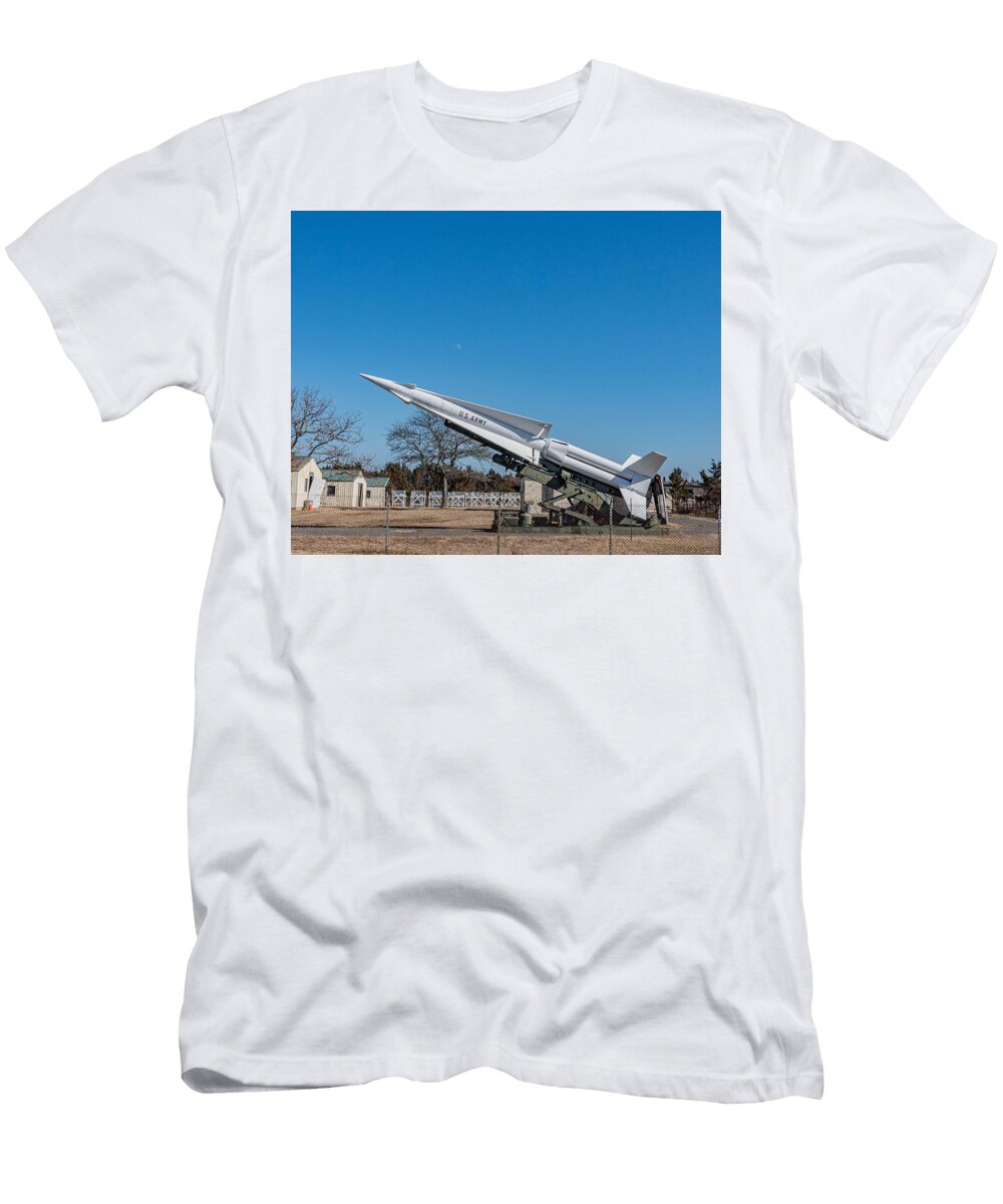 Moon Over Nike Missile Walt Bilous T-Shirt