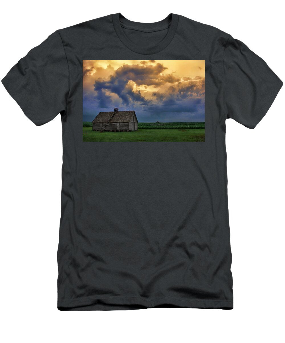 Morning on the Farm Nebraska Sunrise Nikolyn Mcdonald T-Shirt