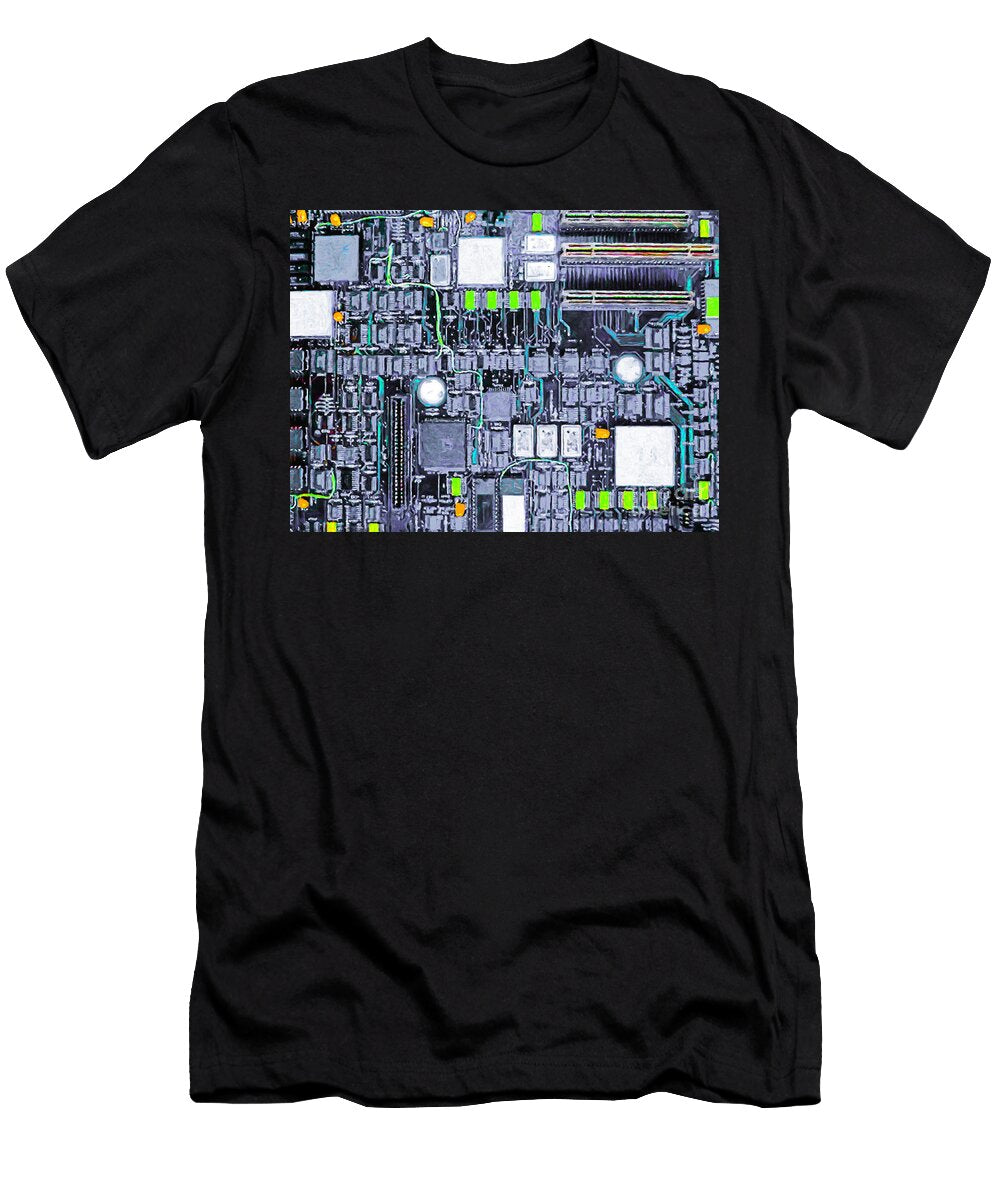 Motherboard Abstract 20130716 P38 Wingsdomain Art and Photography T-Shirt