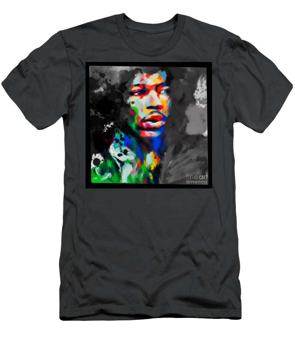 Motiv Frame 01 Jimi Hendrix Blurred Game Felix Von Altersheim T-Shirt