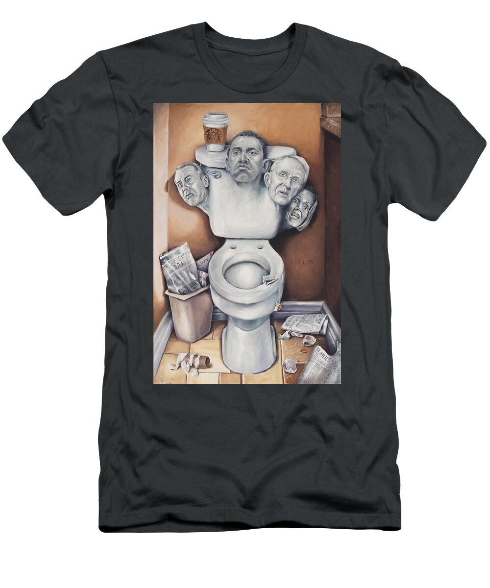 Mount Flushmore Two Arrogance of Power Destroys a Nation Juan a Armadillo T-Shirt