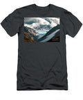 Mountain Glaciers Caucasus Landscape Meters Clouds Russia Kosht N Akkash T-Shirt