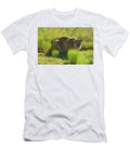 Mountain Lion Crouched Dean Hueber T-Shirt