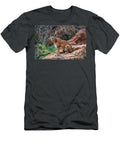 Mountain Lion on Rock Running Brook Galleries T-Shirt