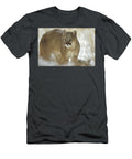 Mountain Lion Portrait in Winter Montana Tim Fitzharris T-Shirt