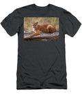 Mountain Lion Resting on a Log Jerry Fornarotto T-Shirt