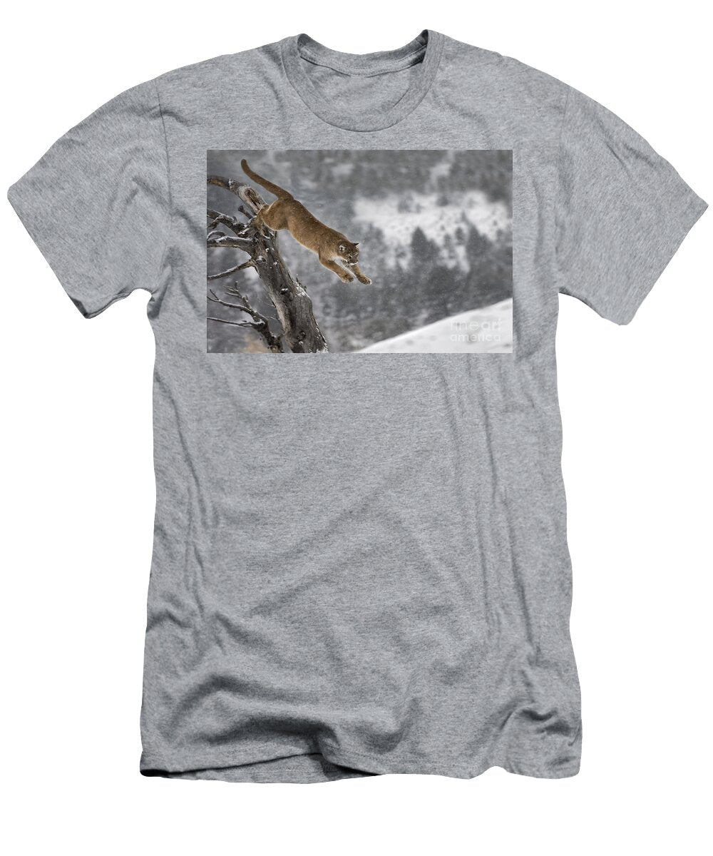 Mountain Lion Silent Escape Robert Weiman T-Shirt