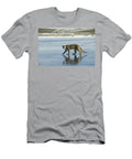 Mountain Lion Walking on Frozen Lake Konrad Wothe T-Shirt