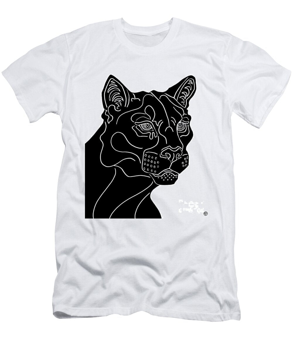 Mountain Lion Wild Animal Ink 20 Amy E Fraser T-Shirt