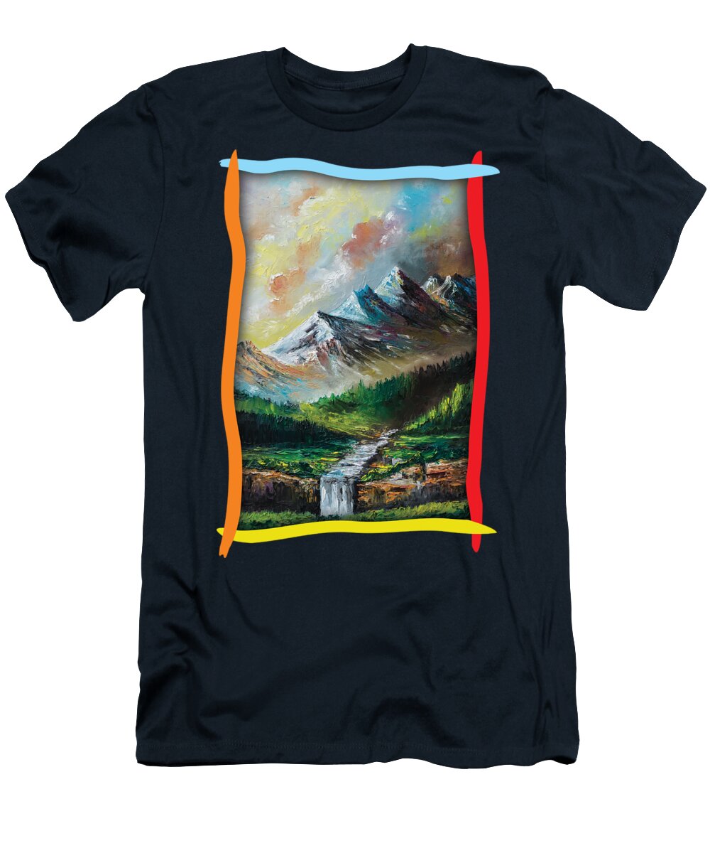 Mountains and Falls Anthony Mwangi T-Shirt