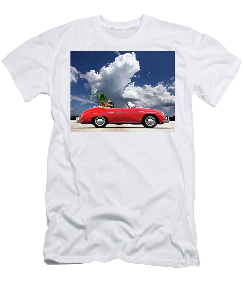 Moving Day 1958 Red Porsche 356a 1600 Speedster Thomas Pollart T-Shirt