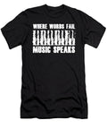 Music Speaks Musican Piano Player Pianist Music Notes Gift Thomas Larch T-Shirt