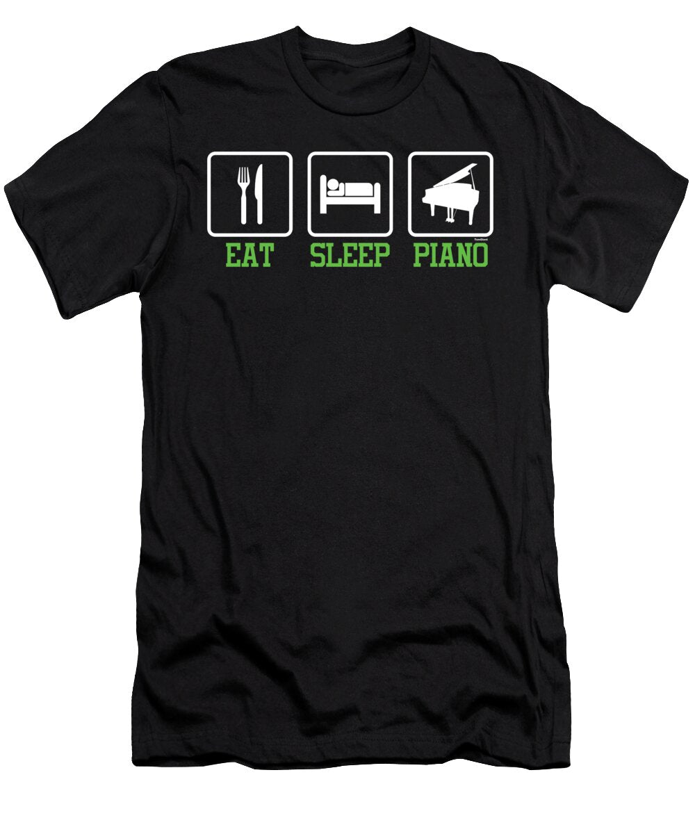 Musicians Musical Instruments Pianist Gift Eat Sleep Piano Thomas Larch T-Shirt
