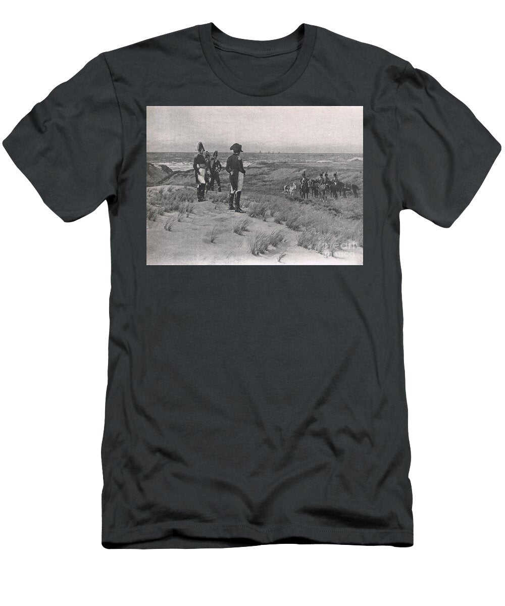 Napoleon Surveys the English Channel Illustration From British Battles on Land and Sea William Barnes Wollen T-Shirt