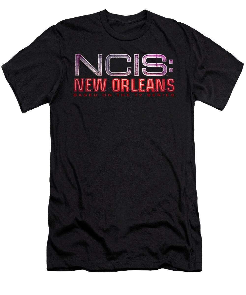 Ncis New Orleans Series Neon Sign Clyde Knupp T-Shirt