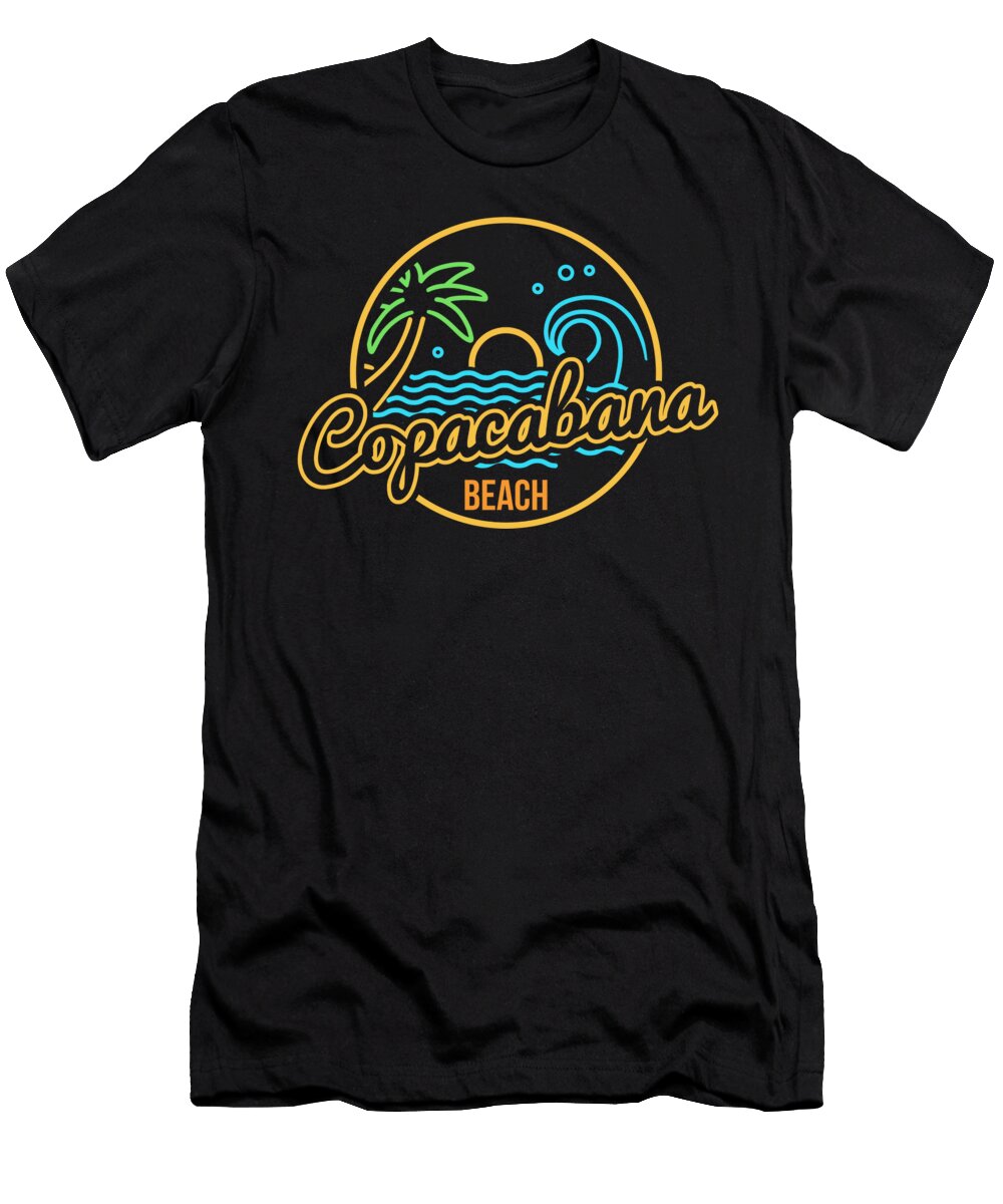 Neon Beach Copacabana Beach Douxie Grimo T-Shirt