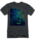 Neon Blue Bob Marley Portrait Smoking By E Felix of Velvetifycom Felix T-Shirt