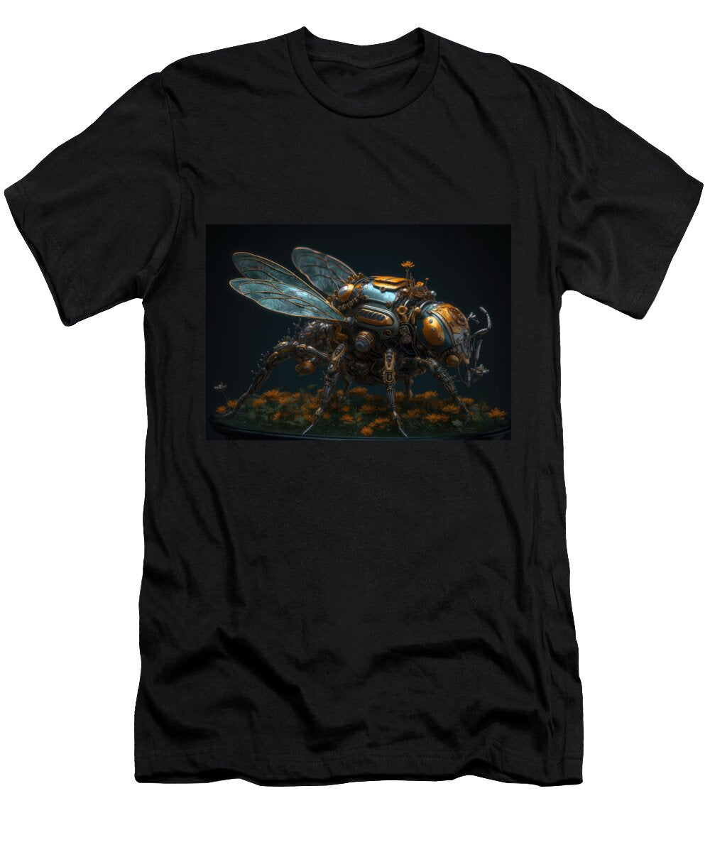 Neon Cyber Butterfly Cosmic Creations T-Shirt