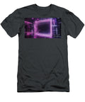Neon Square Tunnel Vision in Digital Cyber Cityscape Michal Bednarek T-Shirt