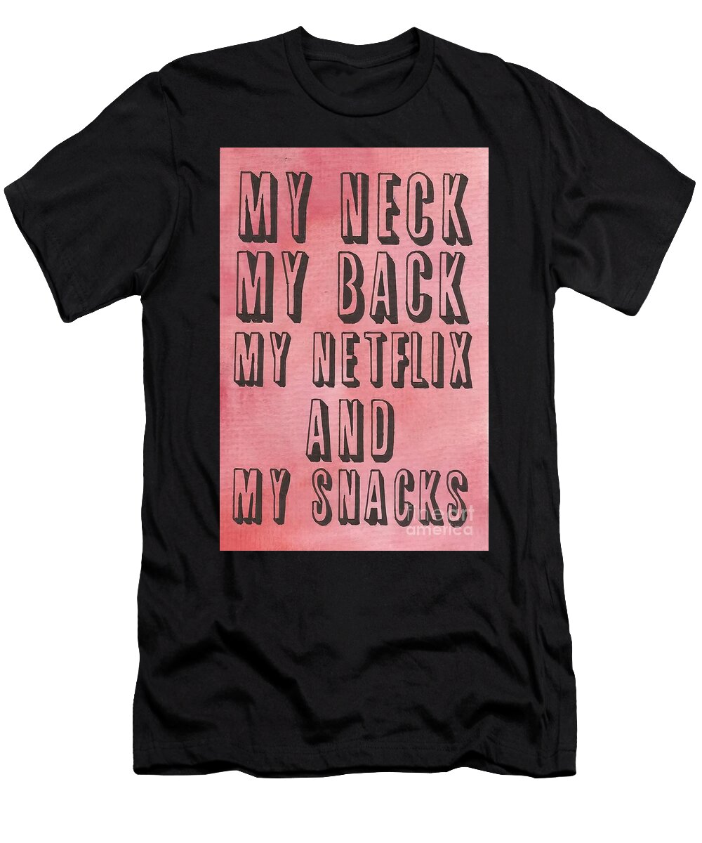 Netflix and Snacks Poster Yara Old School T-Shirt