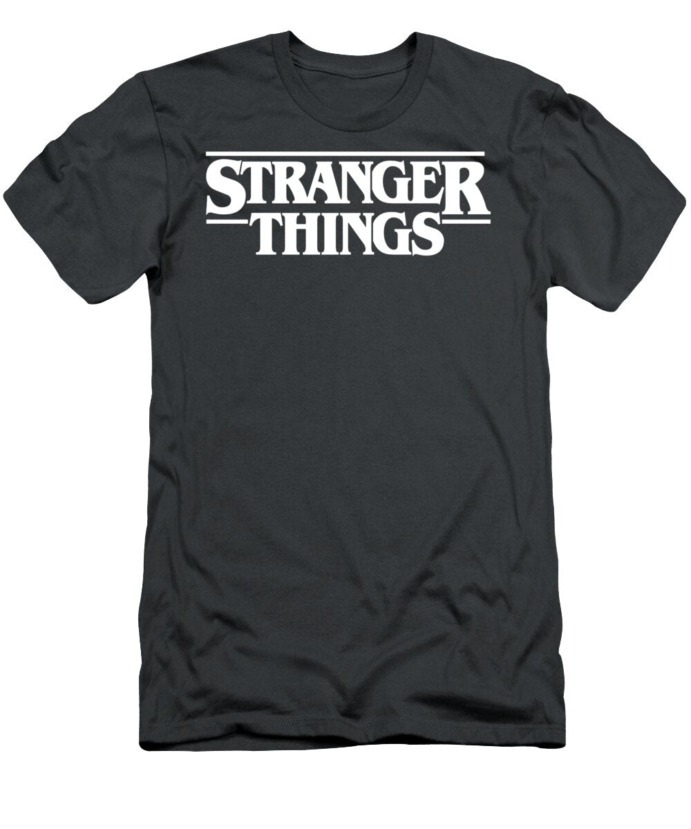 Netflix Stranger Things Simple White Logo Foxx Ekman T-Shirt