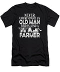 Never Underestimate an Old Man Who Is Also a Farmer Product Art Grabitees T-Shirt