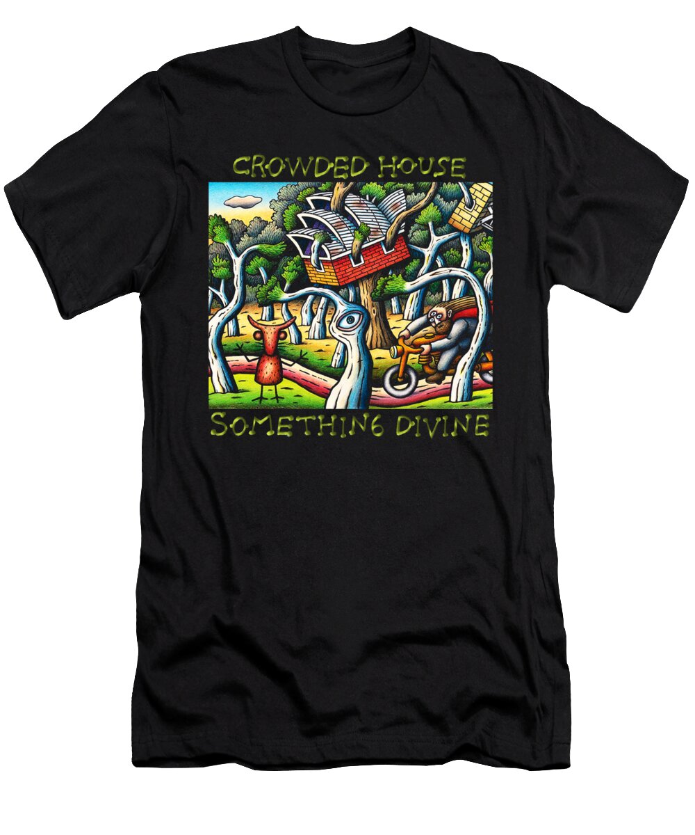 New Best Logo Crowded House Rock Band Formed in Melbourne Kuncupken Shop T-Shirt