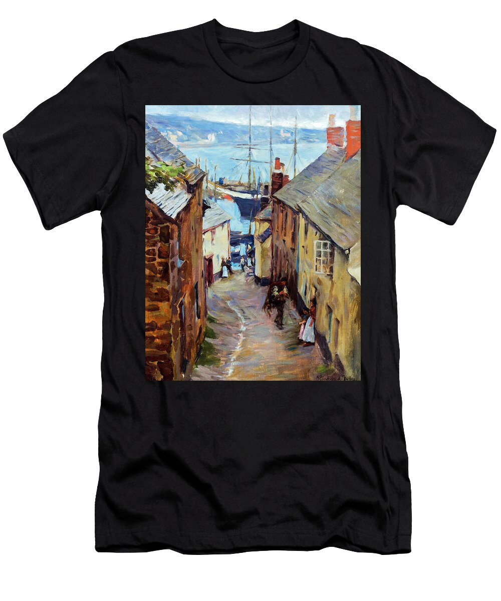 Newlyn Cornwall Trewarveneth Street By Stanhope Alexander Forbes Stanhope Alexander Forbes T-Shirt